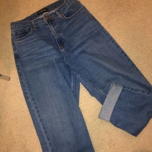 High Waisted Non-Stretch Mom Jean